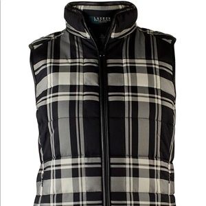 Ralph Lauren Women's Quilted Plaid Vest